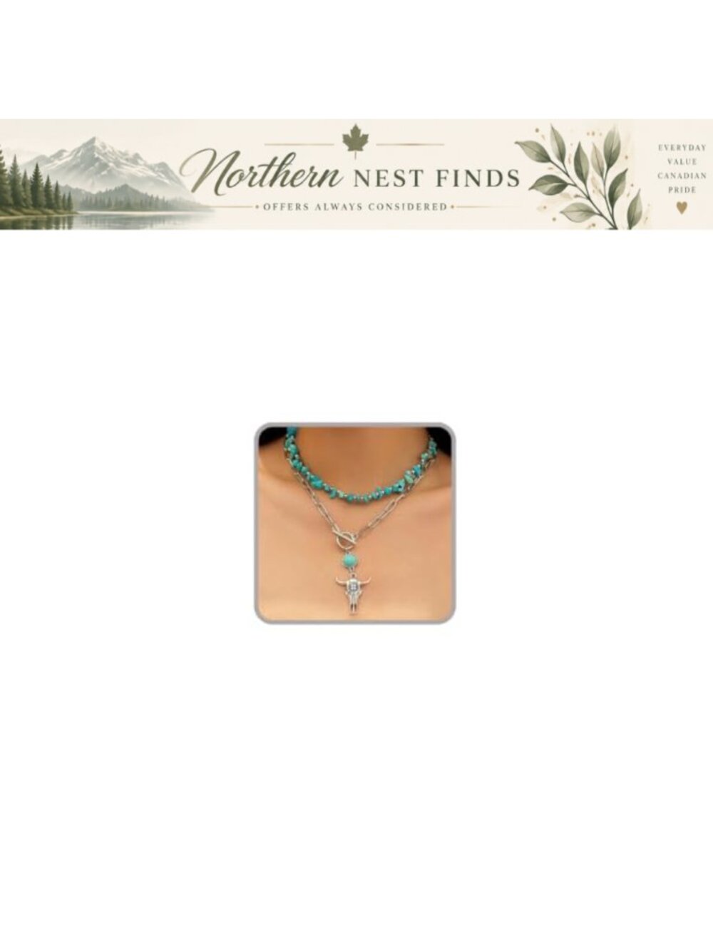 Layered Turquoise Necklace Set Bohemian Western Faux Turquoise Alloy